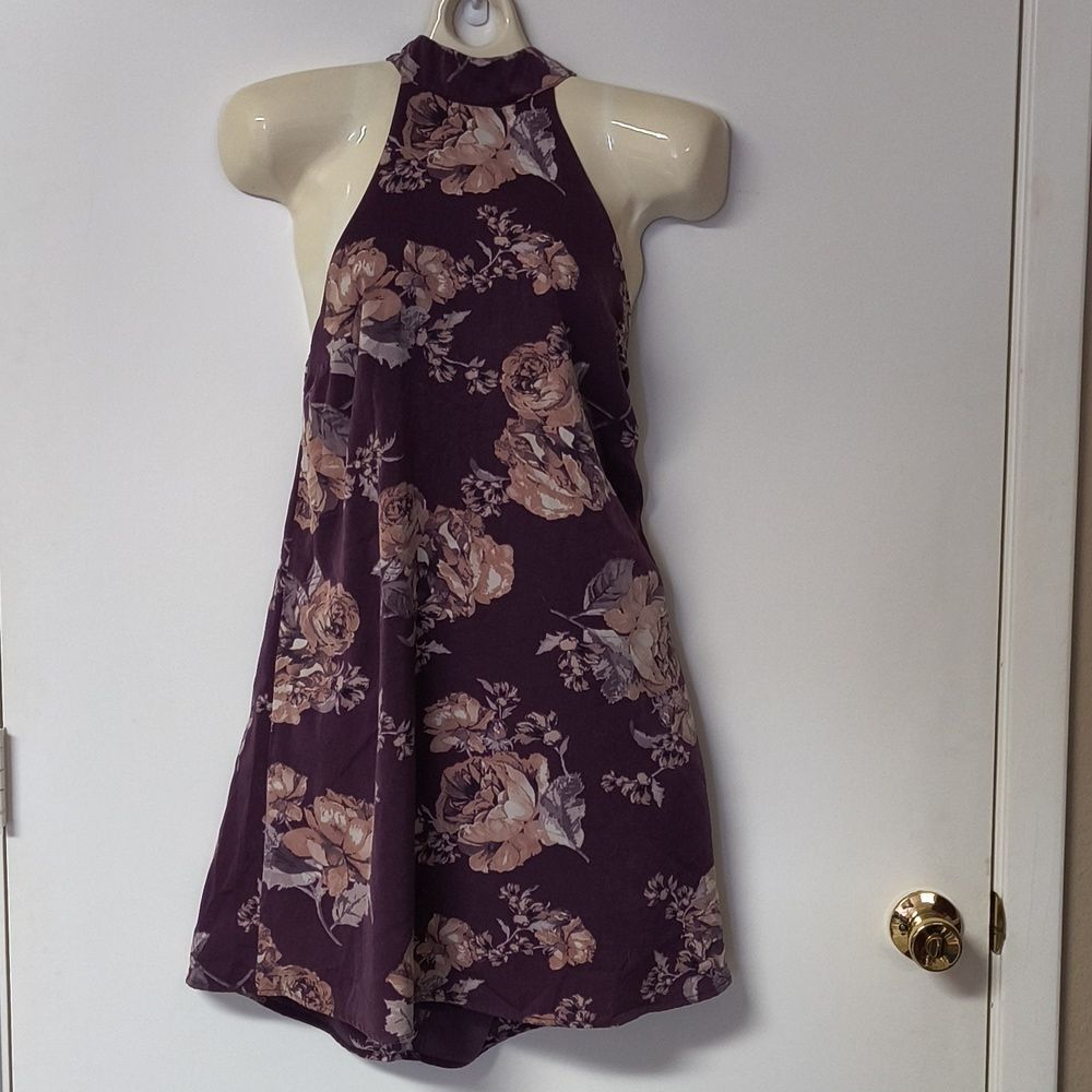 Lulu's Purple Floral  Dress